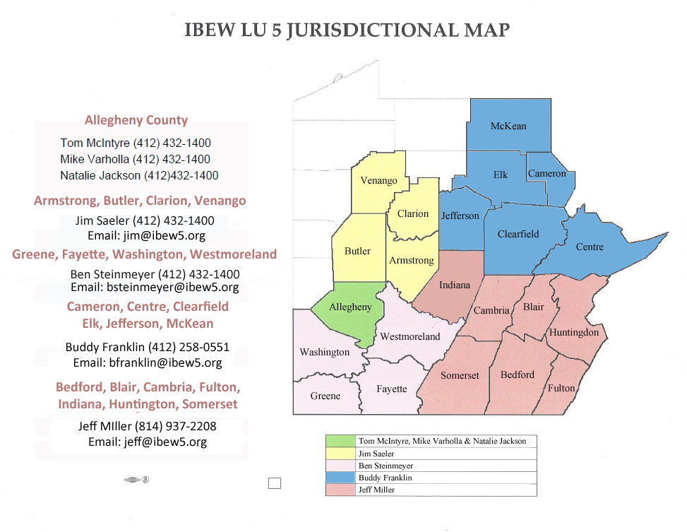 IBEW Local Union 5, Pittsburgh Jurisdiction