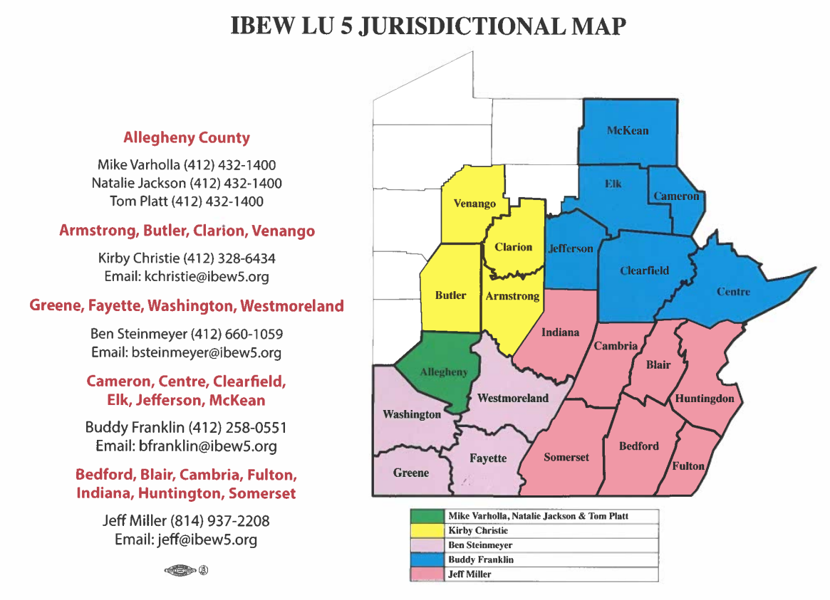 IBEW Local Union 5, Pittsburgh Jurisdiction
